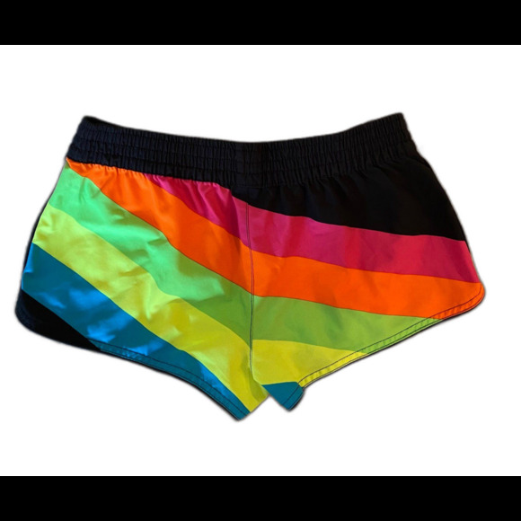 OP Junior Size Medium 7 -9 Bright Colored Short Shorts w/Pockets Elastic Waist - Picture 1 of 6